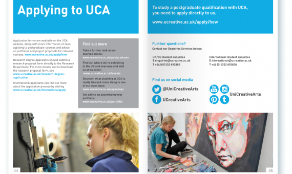 UCA Postgraduate Guide